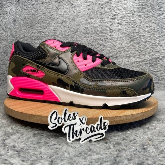 Nike Air Max 90 PRM Camo Pack Size 9 Men Sequoia Pink Olive IF1721-300 - Picture 3 of 7